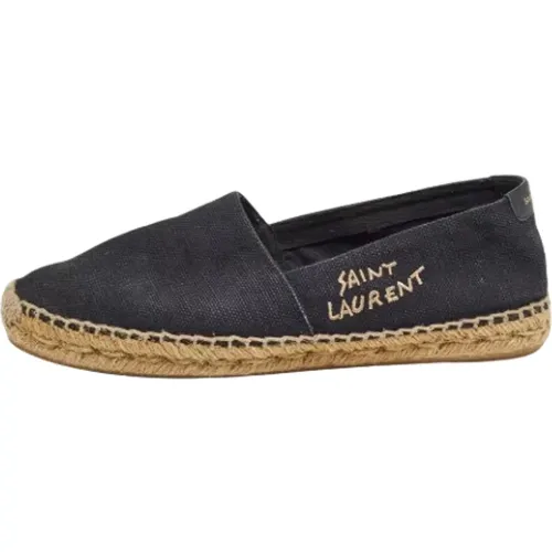 Pre-owned Flats, female, , Size: 8 US Pre-owned Canvas flats - Yves Saint Laurent Vintage - Modalova