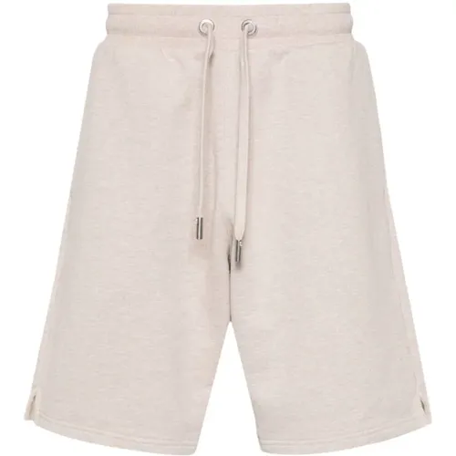 Casual Baumwoll Elasthan Shorts,Casual Graue Baumwoll Elastan Shorts,Casual Schwarze Baumwoll Elastan Shorts - Ami Paris - Modalova