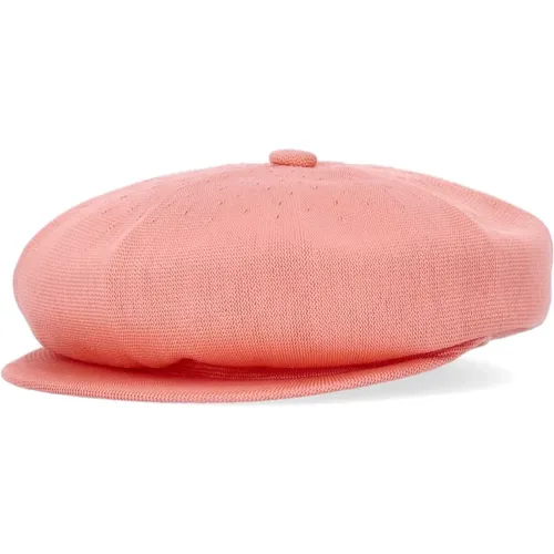 Caps, male, , Size: M Peach Ultralight Fabric Cap with Visor - Kangol - Modalova