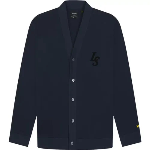 Club Emblem Baseball Cardigan , Herren, Größe: XS - Lyle & Scott - Modalova