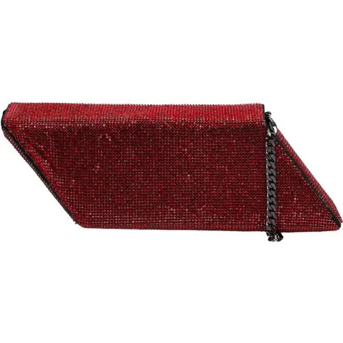 Crystal Embellished Clutch Bag , female, Sizes: ONE SIZE - Kara - Modalova