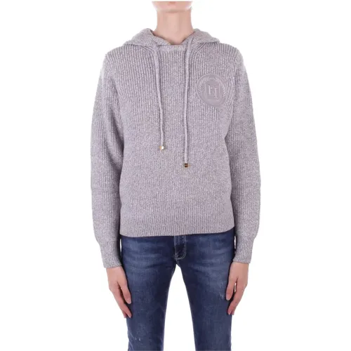 Bestickte Hoodie Pullover , Damen, Größe: S - Elisabetta Franchi - Modalova