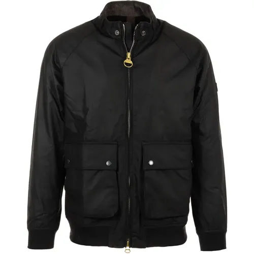 Schwarze Craggan Wachsjacke , Herren, Größe: S - Barbour - Modalova