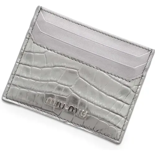 Pre-owned Leather wallets , female, Sizes: ONE SIZE - Miu Miu Pre-owned - Modalova