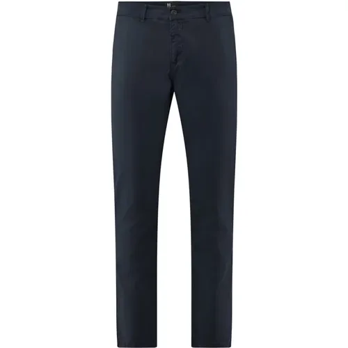 Chinos, male, , Size: W29 Spy Slim Fit Pants in Stretch Cotton Satin - BomBoogie - Modalova