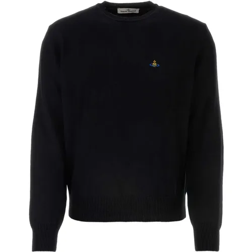 Schwarzer Baumwollmischpullover - Vivienne Westwood - Modalova