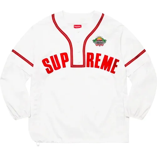 Snap-Off Sleeve Baseball Top , Herren, Größe: L - Supreme - Modalova