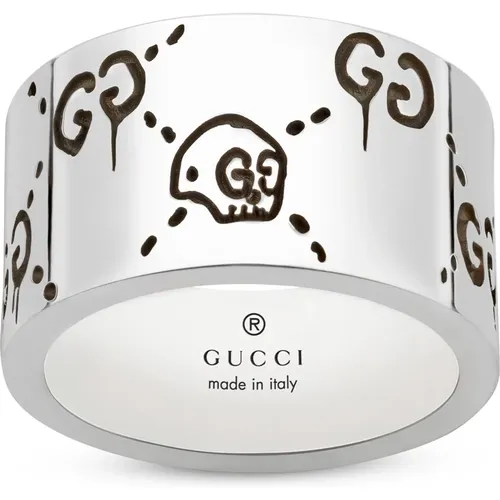 Ghost Band Ring , female, Sizes: 65 MM - Gucci - Modalova