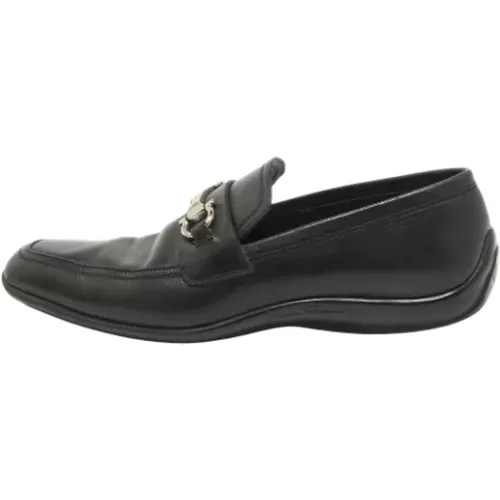 Pre-owned Flats, male, , Size: 9 US Pre-owned Leather flats - Salvatore Ferragamo Pre-owned - Modalova