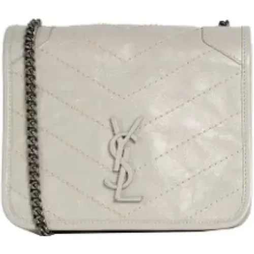 Pre-owned Cross Body Bags, female, , Size: ONE SIZE Pre-owned Leather shoulder-bags - Yves Saint Laurent Vintage - Modalova