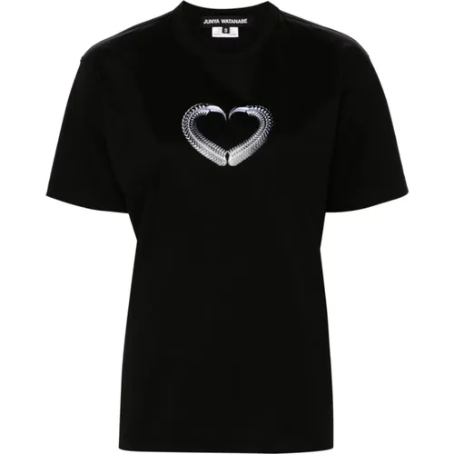Heart Graphic T-shirts and Polos , female, Sizes: S, M - Junya Watanabe - Modalova