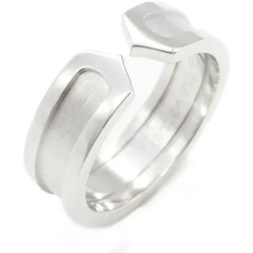 Pre-owned Jewellery, female, , Size: ONE SIZE Pre-owned White Gold rings - Cartier Vintage - Modalova