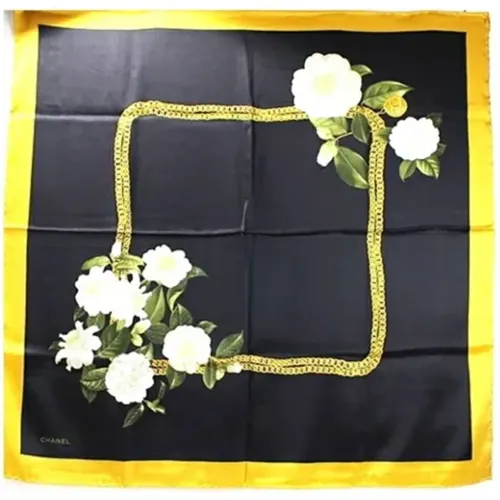 Pre-owned Scarves, unisex, , Size: ONE SIZE Pre-owned Silk scarves - Chanel Vintage - Modalova