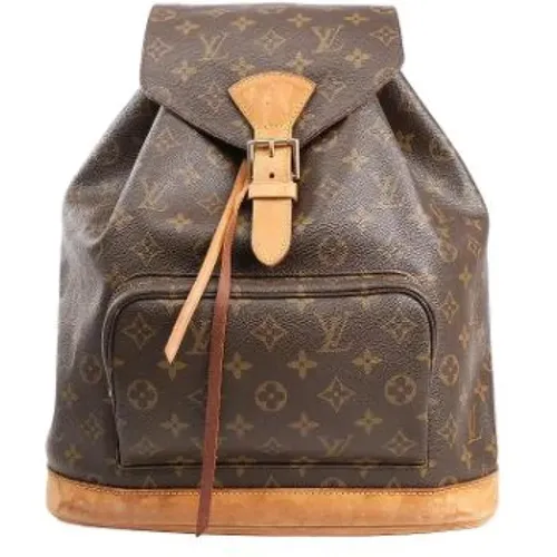 Pre-owned Backpacks, female, , Size: ONE SIZE Pre-owned Canvas Backpack - Louis Vuitton Vintage - Modalova