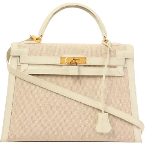 Pre-owned Canvas handbags , female, Sizes: ONE SIZE - Hermès Vintage - Modalova