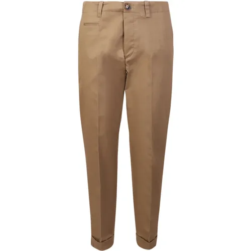 Buckle detail trousers by . The Italian designer shows a contemporary and innoatie soul through the garments , male, Sizes: W34, W33, W35 - PT Torino - Modalova
