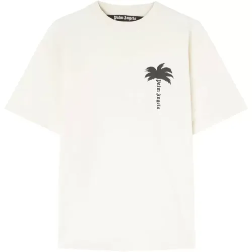 Off Palm T-Shirt , Herren, Größe: L - Palm Angels - Modalova