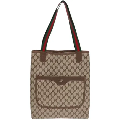 Pre-owned Tote Bags, female, , Size: ONE SIZE Pre-owned Canvas gucci-bags - Gucci Vintage - Modalova