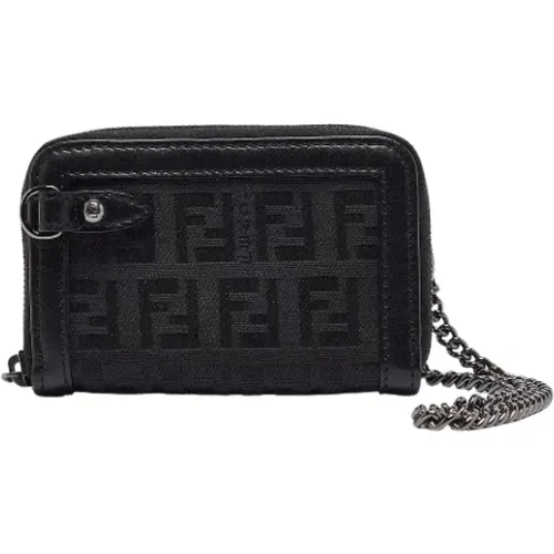 Pre-owned Wallets, female, , Size: ONE SIZE Pre-owned Canvas wallets - Fendi Vintage - Modalova