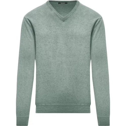 Warm and Stylish Wool V-Neck Sweater , male, Sizes: L, M, 2XL, 3XL, S, XL - BomBoogie - Modalova