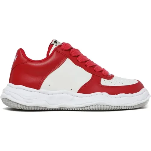 Leather Sneakers with Color-Block Design , male, Sizes: 8 UK, 9 UK, 6 UK, 7 UK - Maison Margiela - Modalova