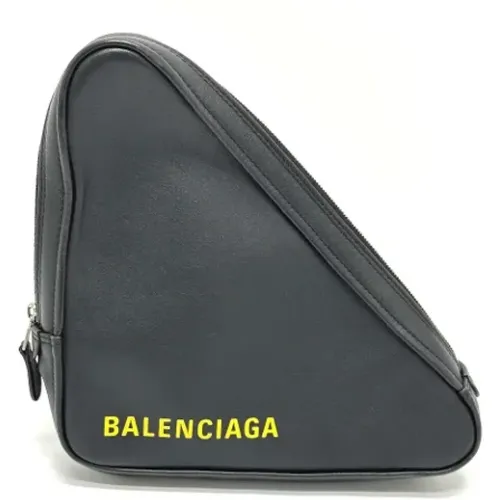 Pre-owned Wallets, male, , Size: ONE SIZE Pre-owned Leather clutches - Balenciaga Vintage - Modalova