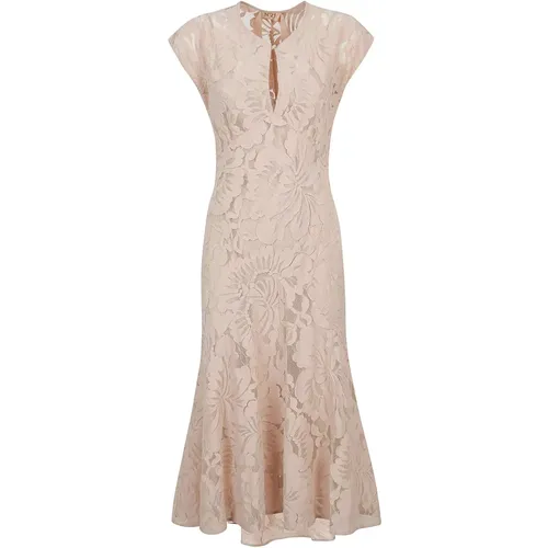 Floral Mesh Sleeveless Dress , female, Sizes: 2XL, XL - N21 - Modalova