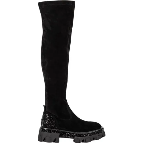 Platform Heel Ankle Boots , female, Sizes: 3 UK, 8 UK, 6 UK, 7 UK - Alma en Pena - Modalova