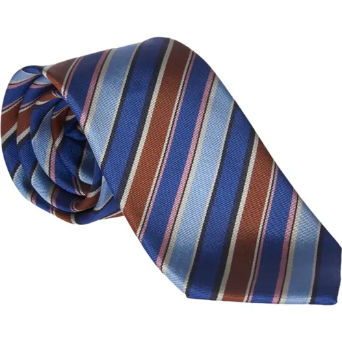 Ties, male, , Size: ONE SIZE Striped Silk Tie Polka Dot - PS By Paul Smith - Modalova