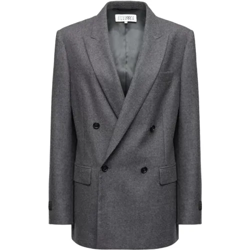 Blazers, female, , Size: S Tailored Blazer - MM6 Maison Margiela - Modalova