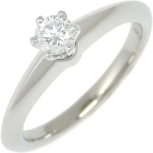 Pre-owned Jewellery, female, , Size: ONE SIZE Pre-owned Platinum rings - Tiffany & Co. Pre-owned - Modalova