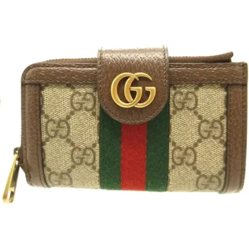 Pre-owned Wallets, female, , Size: ONE SIZE Pre-owned Canvas wallets - Gucci Vintage - Modalova