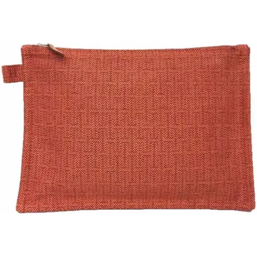 Pre-owned Clutches, female, , Size: ONE SIZE Pre-owned Cotton hermes-bags - Hermès Vintage - Modalova