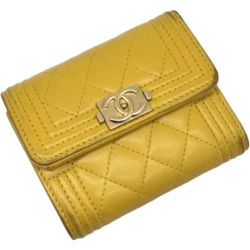 Pre-owned Leather wallets , female, Sizes: ONE SIZE - Chanel Vintage - Modalova