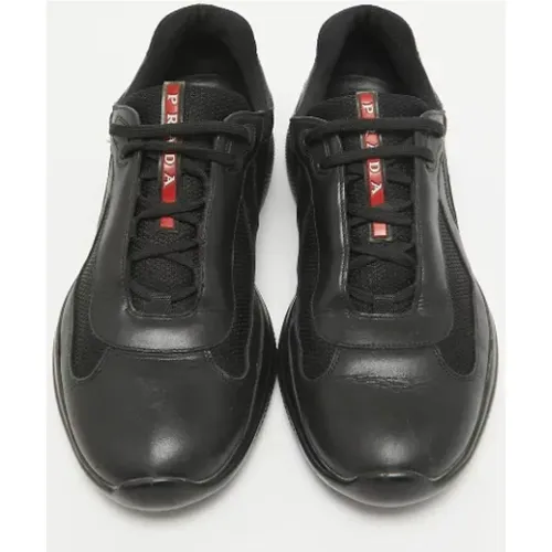 Pre-owned Leather sneakers , male, Sizes: 8 UK - Prada Vintage - Modalova