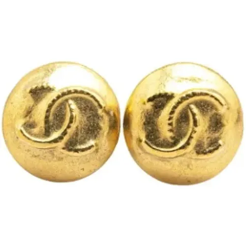 Pre-owned Jewellery, female, , Size: ONE SIZE Pre-owned Metal earrings - Chanel Vintage - Modalova