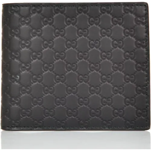 Bifold Leather Wallet Horizontal , male, Sizes: ONE SIZE - Gucci - Modalova