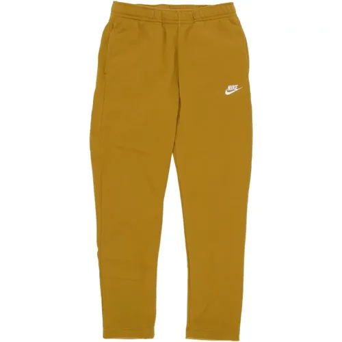 Sweatpants, male, , Size: XL Men's Fleece Tracksuit Pants Bronzine - Nike - Modalova