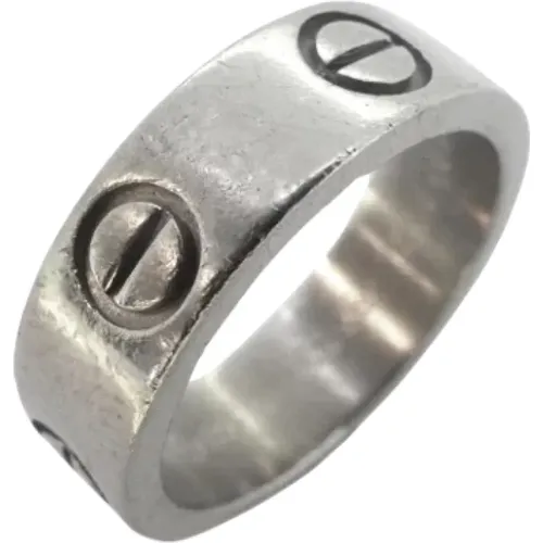 Pre-owned White Gold rings , female, Sizes: ONE SIZE - Cartier Vintage - Modalova