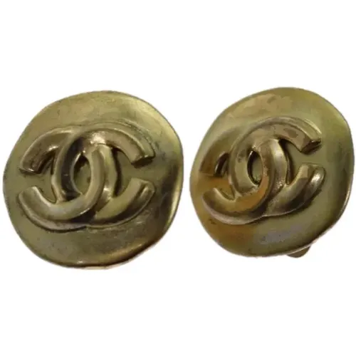 Pre-owned Jewellery, female, , Size: ONE SIZE Pre-owned Metal earrings - Chanel Vintage - Modalova