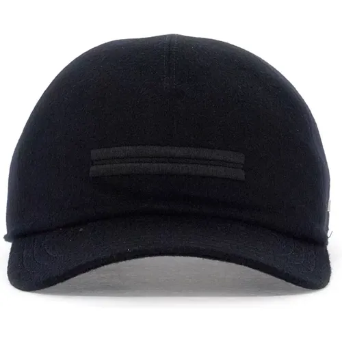 Caps, male, , Size: M Cashmere Baseball Cap Stylish Iconic Metal - Ermenegildo Zegna - Modalova