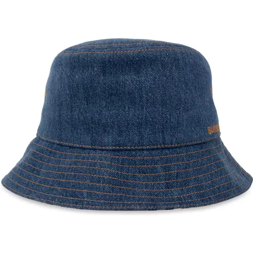 Hats, male, , Size: S Denim bucket hat - Burberry - Modalova