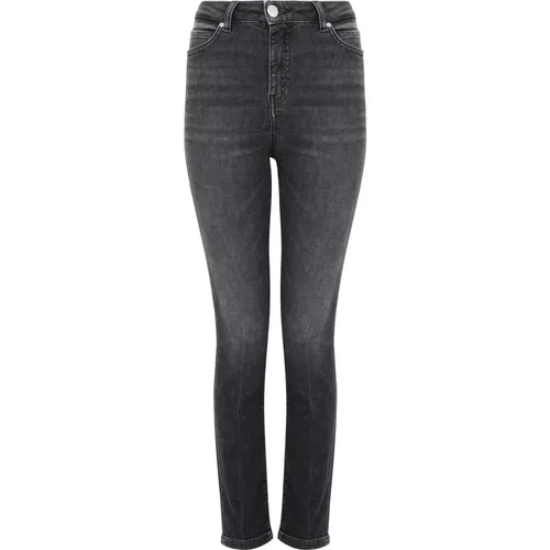 Grey Denim Jeans , female, Sizes: W28, W25, W30, W27, W26 - pinko - Modalova