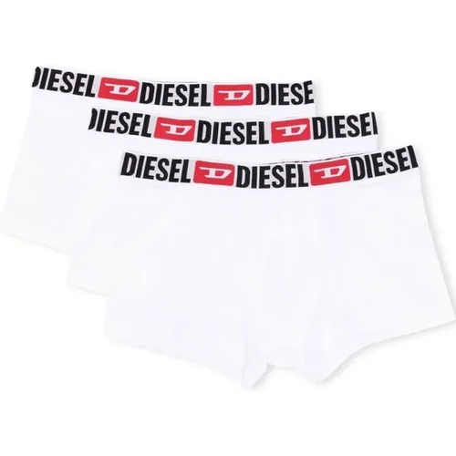 Weiße Logo Boxershorts 3er Pack , Herren, Größe: M - Diesel - Modalova