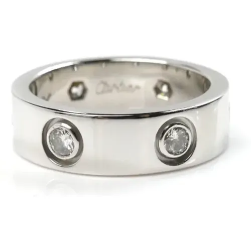 Pre-owned Jewellery, female, , Size: ONE SIZE Pre-owned White Gold rings - Cartier Vintage - Modalova