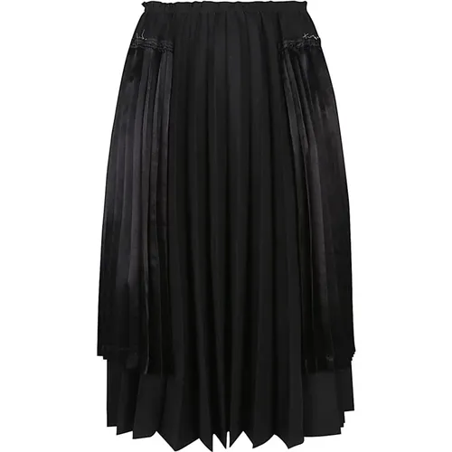 Midi Skirts, female, , Size: M Pleated Midi Skirt - Comme des Garçons - Modalova