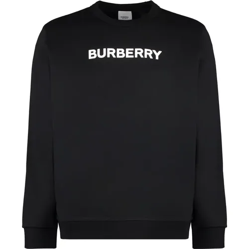 Sweatshirts, male, , Size: XL Cotton Crew-Neck Sweatshirt - Burberry - Modalova