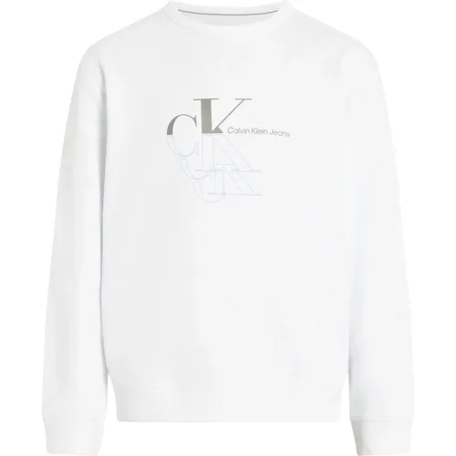 Cotton Sweater Relaxed Fit , male, Sizes: L, S, XL - Calvin Klein - Modalova