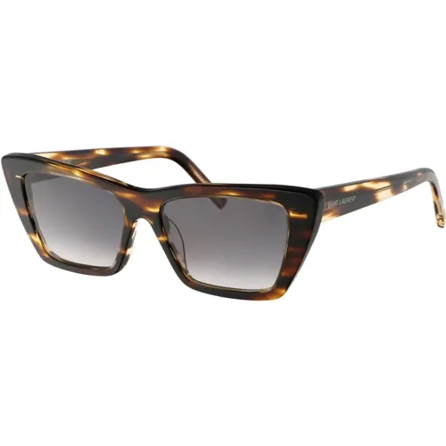 Mica Sonnenbrille - Trendiger Brillenstil , Damen, Größe: 53 MM - Saint Laurent - Modalova