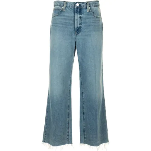 Relaxed Straight Light Denim Jeans , female, Sizes: W28, W25, W29, W26, W27 - Frame - Modalova
